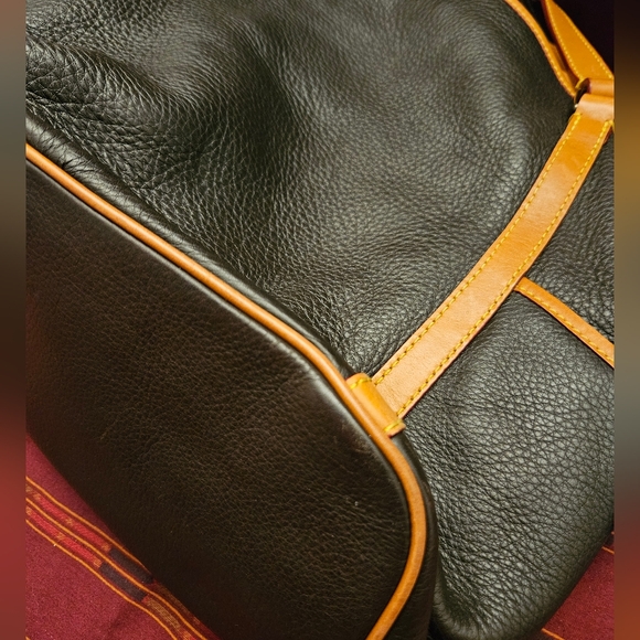 DOONEY BOURKE Florentine Kristen Black Leather Shoulder Tote Bag - Picture 9 of 16